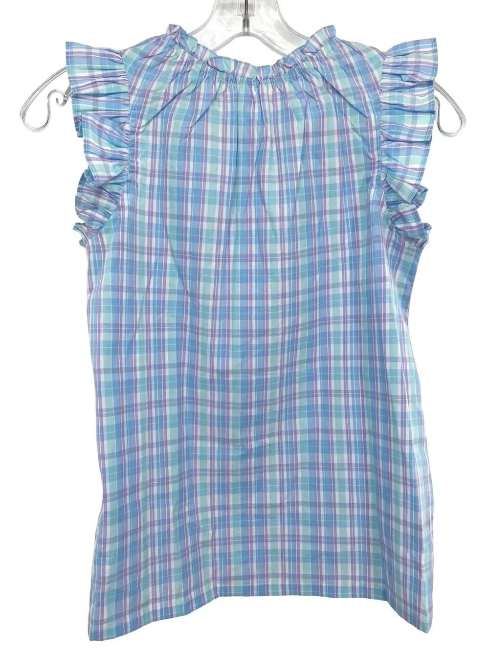 Eyelet & Ivy Plaid Ruffle Shirt Dress Girl’s Size 12